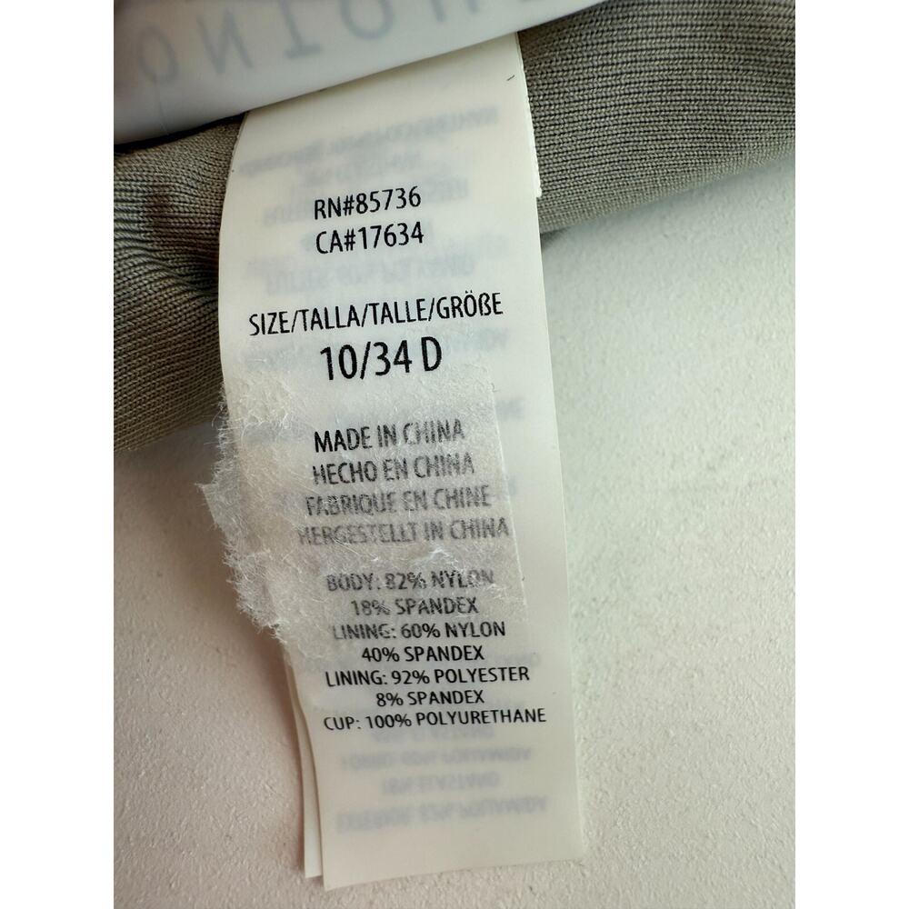 Contours By Coco Reef One Piece Padded Twist Halter Swimsuit Size 10/34D NWT - Picture 8 of 10